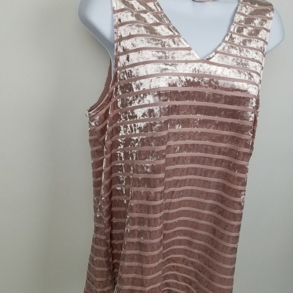 BCX Womens Top Size XL Gigi Velvet Sleeveless - Picture 6 of 8